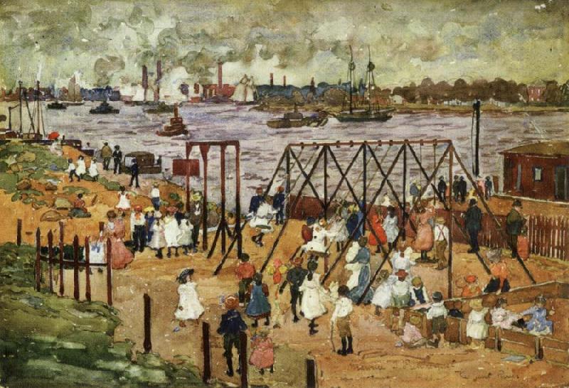Maurice Prendergast The East River oil painting picture